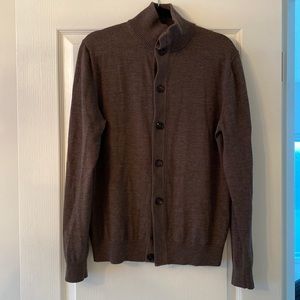 Suitsupply Brown Merino Wool Cardigan